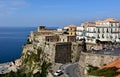 View on the old town of Pizzo at tyrrhenian sea Royalty Free Stock Photo