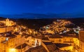 View of the old town of Ragusa Ibla at night, Sicily, Italy Royalty Free Stock Photo