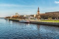 View of Old Town Riga from Daugava river side, Latvia Royalty Free Stock Photo