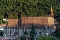 View of the old town of romanian city brasov taken from the white tower. Royalty Free Stock Photo