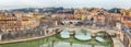 View of old town Rome skyline