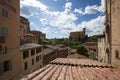 View from the old town Siena to the Basilica of San Domenico,