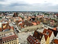 View on old town square in WrocÃâaw in Poland. Royalty Free Stock Photo