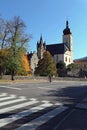 View of the old town on a sunny autumn day. Waidhofen an der Ybbs, Lower Austria.
