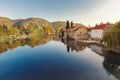 View of Old Town of Trebinje on Trebisnjica River