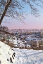 View of Old Town in winter Royalty Free Stock Photo