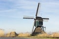 View on an old tradional windmill in the Netherlands, part of historic Dutch culture Royalty Free Stock Photo