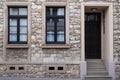 Stone house facade in Ingelheim / Germany on the Rhine Royalty Free Stock Photo