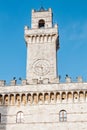 view of the Old Tuscany town of Montepulciano, Italy Royalty Free Stock Photo