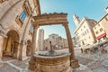 View of the Old Tuscany town of Montepulciano, Italy Royalty Free Stock Photo