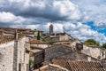 View of the old village of Balazuc in Ardeche in southern France Royalty Free Stock Photo