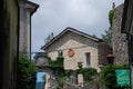 View of the old village of Compiano, Parma