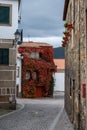 View of old village Provesende in heart of Douro river valley in autumn, wine making industry in Portugal Royalty Free Stock Photo