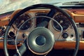 View of old vintage car Royalty Free Stock Photo