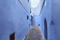 View of the old walls of Tetouan Medina quarter in Northern Morocco. A medina is typically walled, with many narrow and maze-like Royalty Free Stock Photo