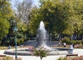 View of old water fountain at Taksim Gezi Park Royalty Free Stock Photo