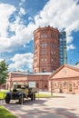 View of the old water tower building of the Vodokanal of St. Petersburg