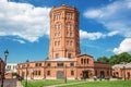 View of the old water tower building, The Universe of Water museum complex of the Vodokanal of St. St. Petersburg Royalty Free Stock Photo