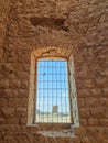 View from old water tower near the Ottoman railway station. Nitzana. Negev desert in Israel Royalty Free Stock Photo