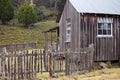 View of old weathered historic bushwalkers hut Royalty Free Stock Photo