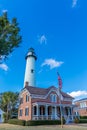 Saint Simons Island Lighthouse Royalty Free Stock Photo