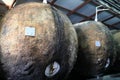 Old wine tanks in winery Royalty Free Stock Photo