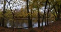 Olentangy River in Autumn, Columbus, Ohio Royalty Free Stock Photo