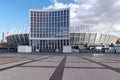 View of the Olimpiyskiy National Sports Complex. Royalty Free Stock Photo