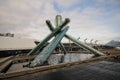 View of the Olympic Cauldron Jack Poole Plaza Royalty Free Stock Photo