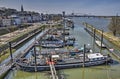 Small harbour at the river Waal