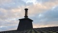View of one chimney in colne Royalty Free Stock Photo
