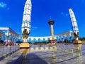 view on one of the great mosque buildings, Semarang, Central Java