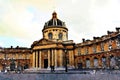 The view of one of the historic buildings of Paris on an autumn afternoon