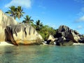 La Digue - Anse Source Seychellen Royalty Free Stock Photo