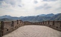 View of one of the most scenic sections of the Great Wall of China, north of Beijing