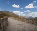 View of one of the most scenic sections of the Great Wall of China, north of Beijing