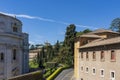 View from one of the museums in Vatican City, Rome on the beautiful surrounding buildings