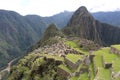 View of one of the New Seven Wonders of the World, Machu Picchu in Cusco Region, Peru Royalty Free Stock Photo