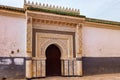 View of the one of the old medieval historic gates in Fez. Morocco Royalty Free Stock Photo