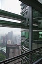 View from one of Petronas towers on a rainy KUALA -LUMPUR