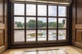 View from one of the rooms of the entrance to Paleis Het Loo in Apeldoorn, the Netherlands Royalty Free Stock Photo