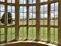 View from one rooms at Kirby hall, England,