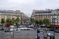 View of one of the squares of Paris