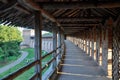 View from one of towers of the Kremlin in Veliky Novgorod Royalty Free Stock Photo