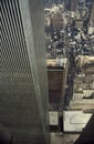 View from one of the Twin Towers of the World Trade Centre, Royalty Free Stock Photo