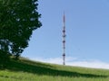 View of one of two transmission towers in Velbert, Germany Royalty Free Stock Photo