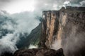 View of one of the walls of the Tepuy Roraima, Venezuela Royalty Free Stock Photo