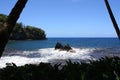 A view of Onomea Bay in Papaikou, Hawaii Royalty Free Stock Photo