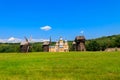 View of Open-air Museum of Folk Architecture and Folkways of Ukraine in Pyrohiv Pirogovo village near Kiev, Ukraine Royalty Free Stock Photo