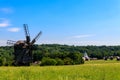 View of Open-air Museum of Folk Architecture and Folkways of Ukraine in Pyrohiv Pirogovo village near Kiev, Ukraine Royalty Free Stock Photo